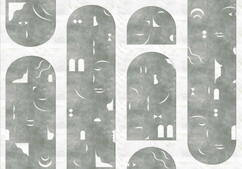 9000022 - panel Rostros Olive Random Archist Coordonne