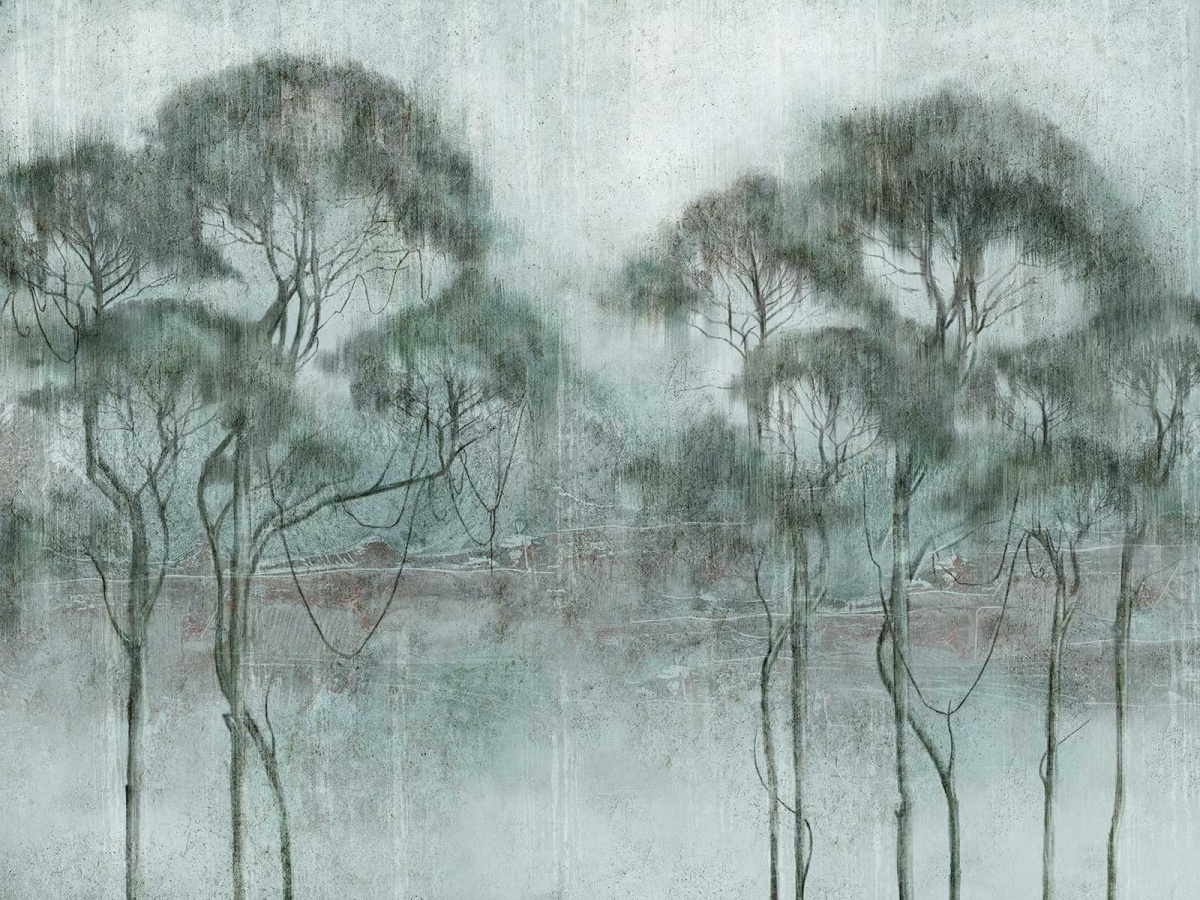 Fototapeta GROVI 600 31 2201 WallCraft – pełny wzór muralu z drzewami