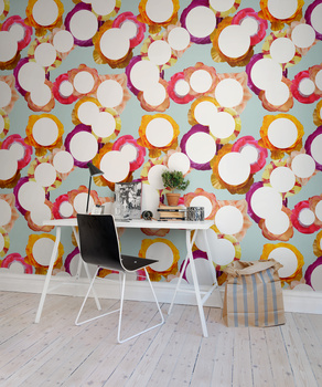 R13101 Flower Dot - Fototapeta RebelWalls