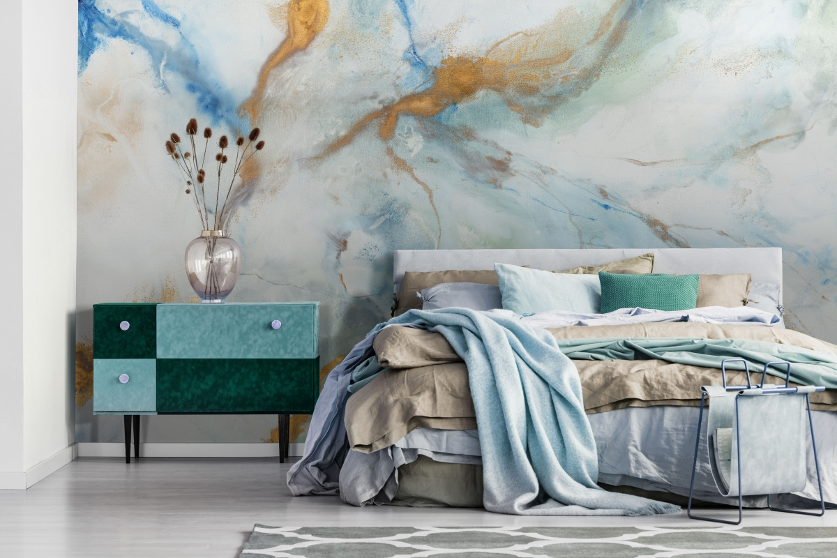 tapeta na wymiar WallArt do sypialni – artystyczna abstrakcja Dreamstone