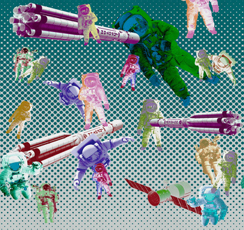 Tapeta London Art 19025 how high the moon ferruccio laviani