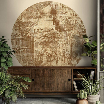 Koło Gulliver Rust - Fototapeta WallArt