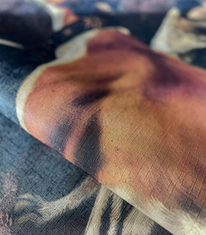 Zbliżenie na detale tapety Chart - struktura materiału i bogactwo kolorów