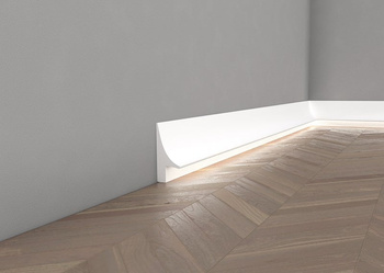 QL007P listwa przypodłogowa lakierowana, pod oświetlenie LED Mardom Decor