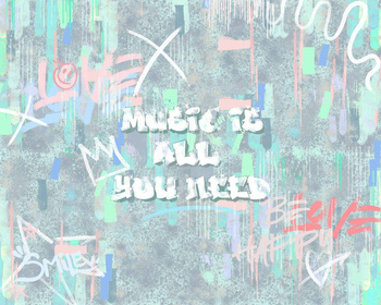 9700102 - panel Cool Graffiti Coral Mies Coordonne