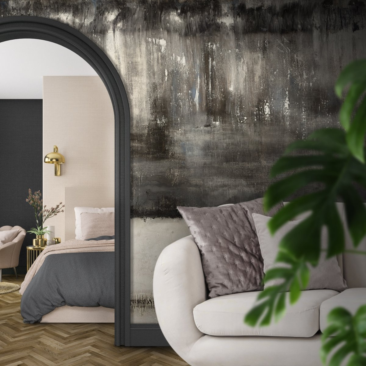 tapeta na wymiar WallArt do salonu – motyw abstrakcyjny Macadamia