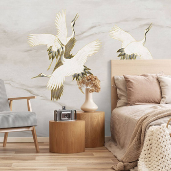 Ivory Tsuru - tapeta Wallart