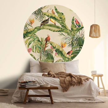 Koło Jungle II - Fototapeta WallArt