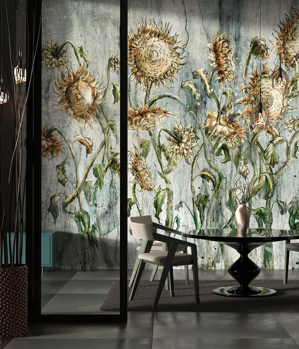 Fototapeta GIRASSOL 450 31 2102 WallCraft zamontowana we wnętrzu