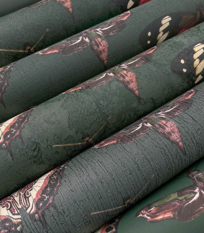 Rulony tapety Butterflies Vert na różnych podkładach Prowall