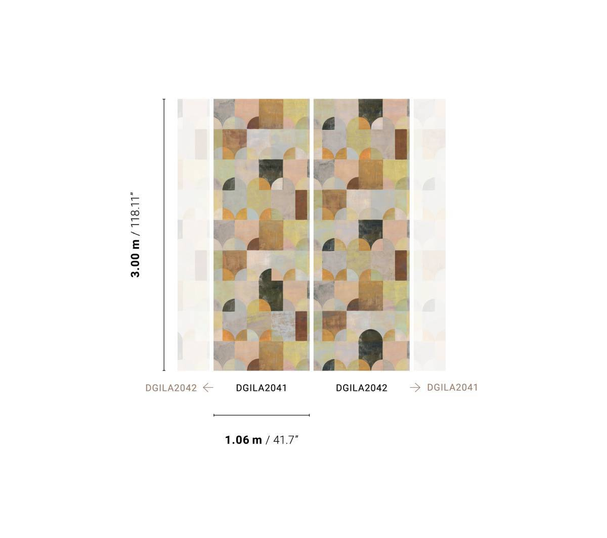 Arc Peach - tapeta Aquila Khroma – Khroma – zdjęcie produktu