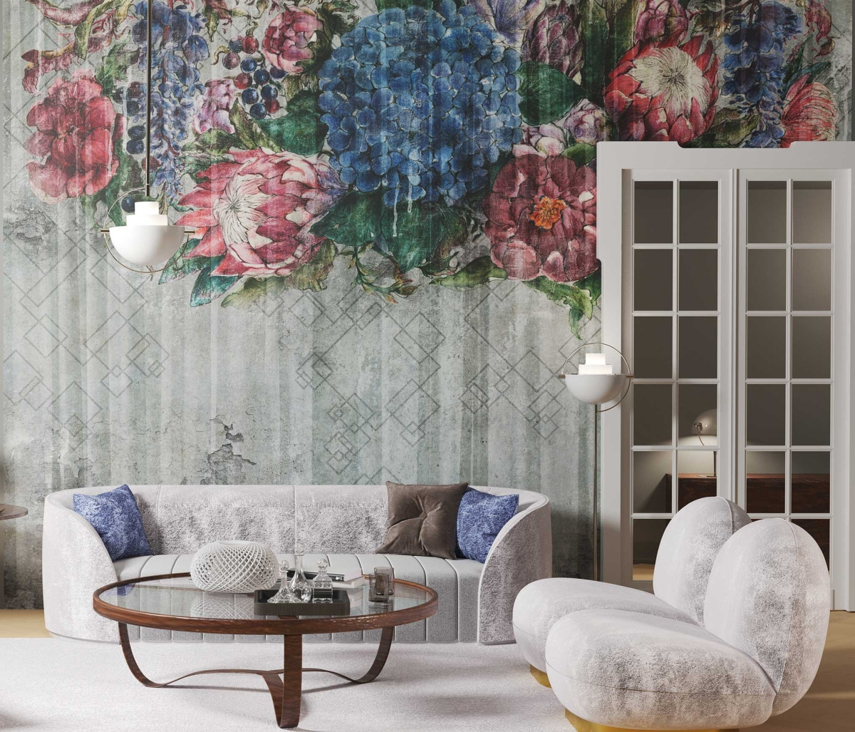 Fototapeta Vincera 515 31 2102 WallCraft we wnętrzu salonu