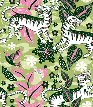 8000016 - panel Selva de tigres Morning 40th Aniversary Coordonne