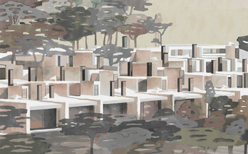 9000031 - panel La maqueta Sunset Random Archist Coordonne