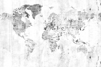 6500107 - panel Newspaper map White Random Papers Coordonne