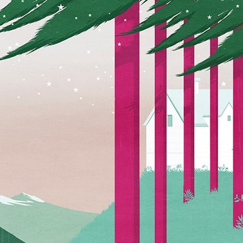 WDFF1602 – fototapeta Flag Forest Contemporary 2016 Wall & Deco