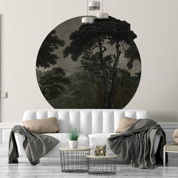 Koło Hood Dark - Fototapeta WallArt