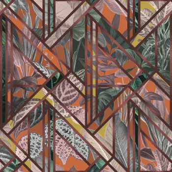 R16131 Chicago Club, Ruby - Fototapeta RebelWalls