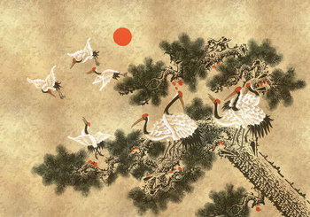 9600020 - panel Ukiyo Gold Random Metallics Coordonne