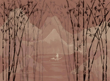 8706801 - panel Bamboo Toffee Sakura Coordonne