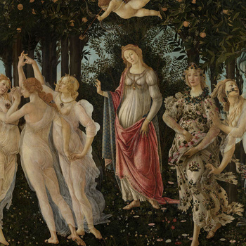 74612-1 Tapeta Tecnografica SANDRO BOTTICELLI: ALLEGORIA DELLA PRIMAVERA