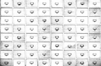 6800509 - panel Drawers White Random Papers II Coordonne