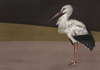 9500300 - panel Stork Mother Black Naturae Coordonne