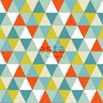 137-128708 - tapeta Triangles Everybody Bonjour Esta Home
