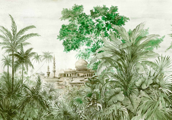 7900121 - panel Taj Mahal Aloe Random Chinoiseries II Coordonne