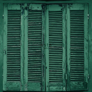 143-138885 - tapeta Wooden French Vintage Green House