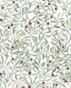 8000008 - panel Leaf Craze White 40th Aniversary Coordonne