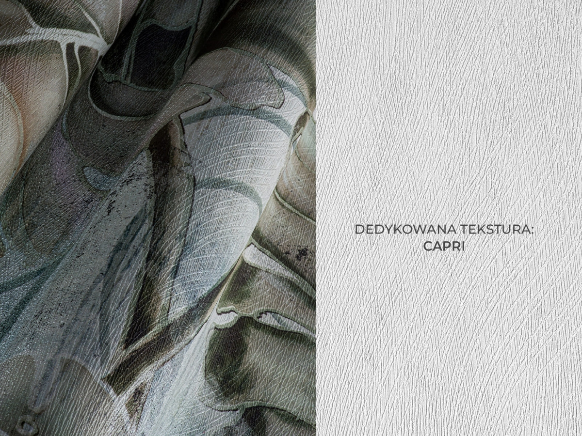 Tapeta WallCraft Monstera 595 31 2201 – dedykowana tekstura Capri