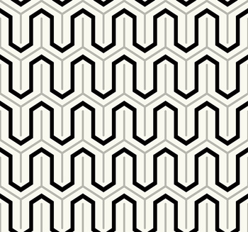 BW22800 - tapeta Modern Parket Geometric Black & White Paper&Ink Wallquest