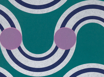 WK808/02 – tapeta Spot On Waves Teal Kirkby Design x Eley Kishimoto Wallcovering Kirkby Design
