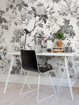 R13072 Rosegarden, Black - Fototapeta RebelWalls