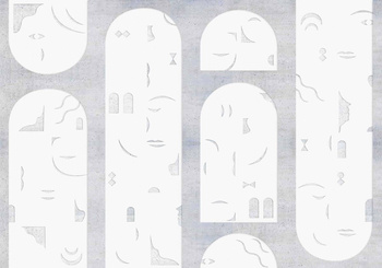 9000020 - panel Rostros Grey Random Archist Coordonne