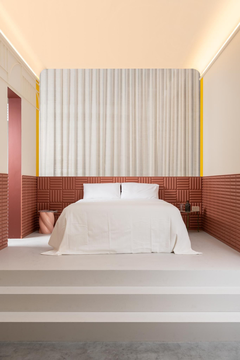 Panel ścienny 3D W217 PILLOW Orac Decor aranżacja w sypialni