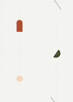 8000010 - panel Shape Study Terracota 40th Aniversary Coordonne