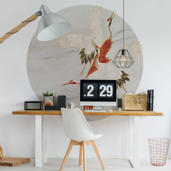 Koło Creamy Tsuru - Fototapeta WallArt