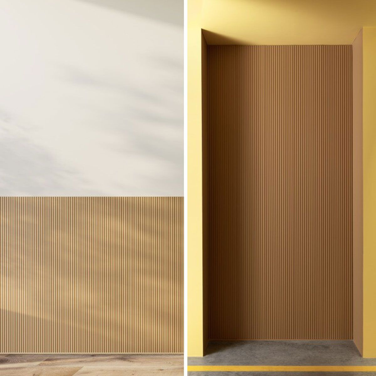 Panel ścienny 3D WX205 TRACK w aranżacji komercyjnej