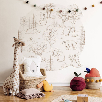 Koło Orso - Fototapeta WallArt