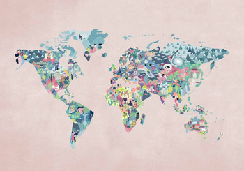 9700062 - panel Diversity Map Peach Mies Coordonne