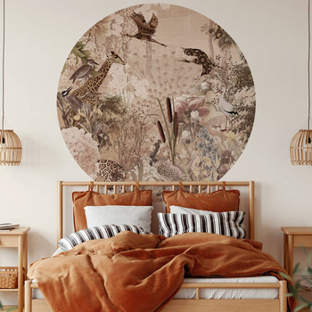 Koło Secret Garden - Fototapeta WallArt