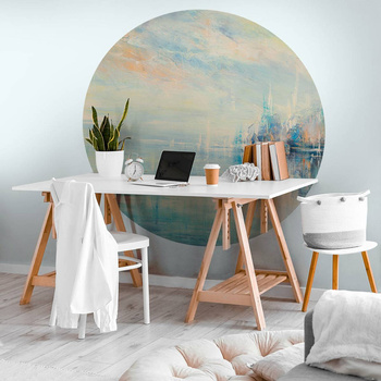 Koło Ice Land - Fototapeta WallArt