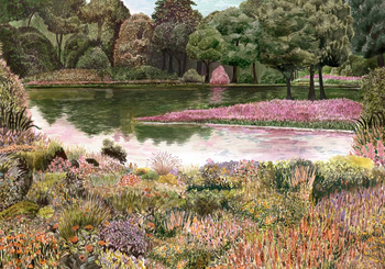 A00639 - panel Jardín del Espejo Otoño Lur Coordonne