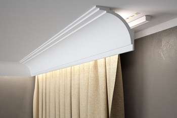 Listwa karniszowa LED 12 cm | Mardom Decor MD105