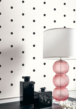 BW21900 - tapeta Polka Dots Black & White Paper&Ink Wallquest