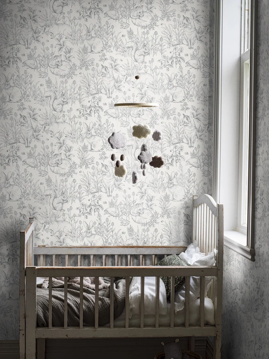 7478 – tapeta Forest Friends Newbie Wallpaper II – BorasTapeter – zdjęcie produktu