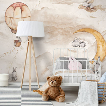 Moonie Beige - Tapeta w standaryzowanych rolkach WallArt