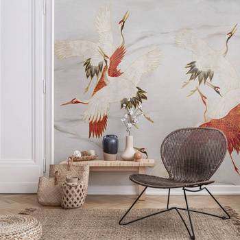 Creamy Tsuru - tapeta Wallart